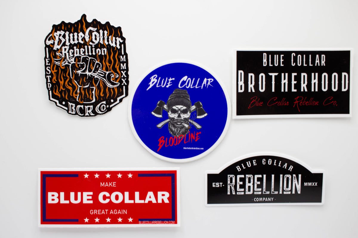 Blue Collar Bloodline Crossbones 2.5x2.5 Sticker – Blue Collar