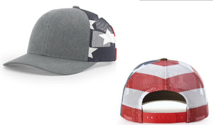 Plumber "American Flag" Embroidered Richardson 112 Hat