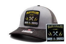 Load image into Gallery viewer, &quot;Blue Collar Born &amp; Raised&quot; Patch Richardson 112 Hat
