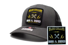 Load image into Gallery viewer, &quot;Blue Collar Born &amp; Raised&quot; Patch Richardson 112 Hat
