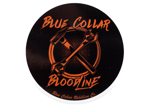 blue collar drink beer Sticker for Sale by RossDillon